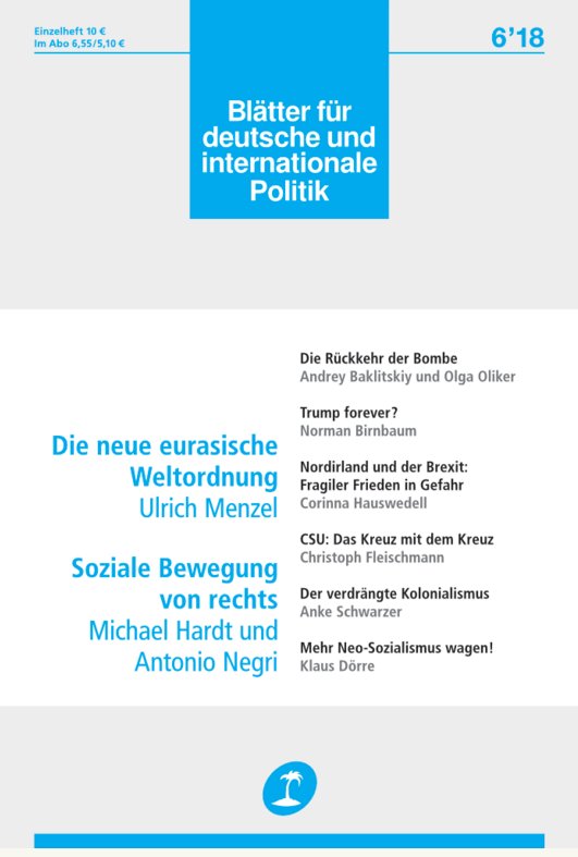 Blätter für deutsche & internationale Politik Blätter für deutsche & internationale Politik