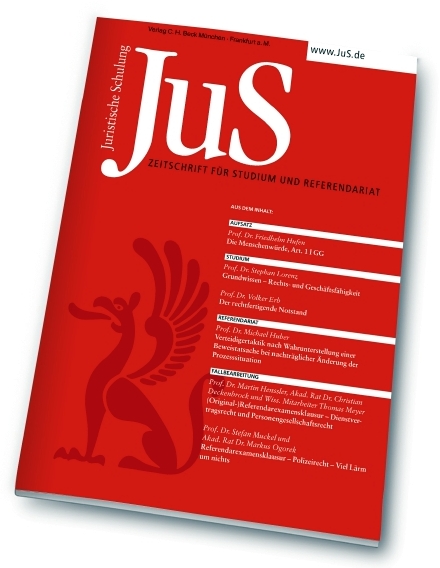 JuS - Juristische Schulung + JuS Direkt JuS - Juristische Schulung + JuS Direkt
