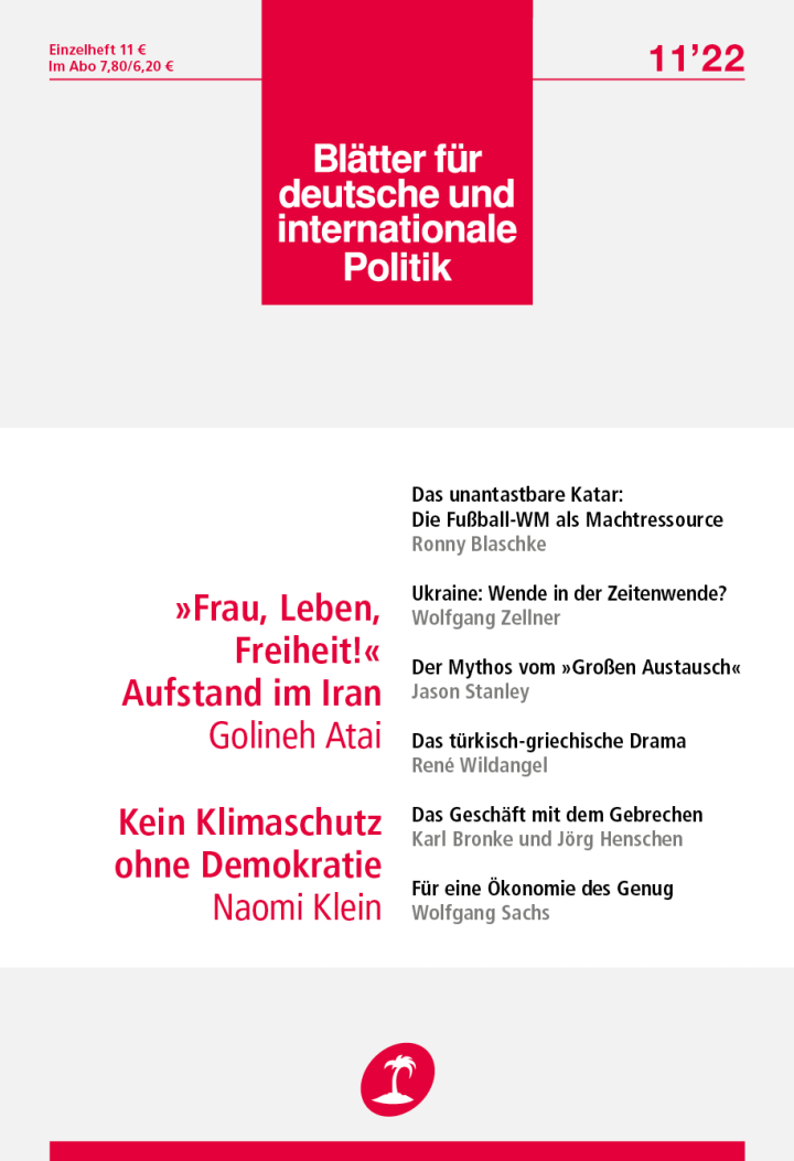 Blätter für deutsche & internationale Politik Blätter für deutsche & internationale Politik Studentenabo