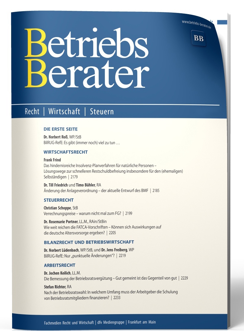 Betriebs-Berater Betriebs-Berater