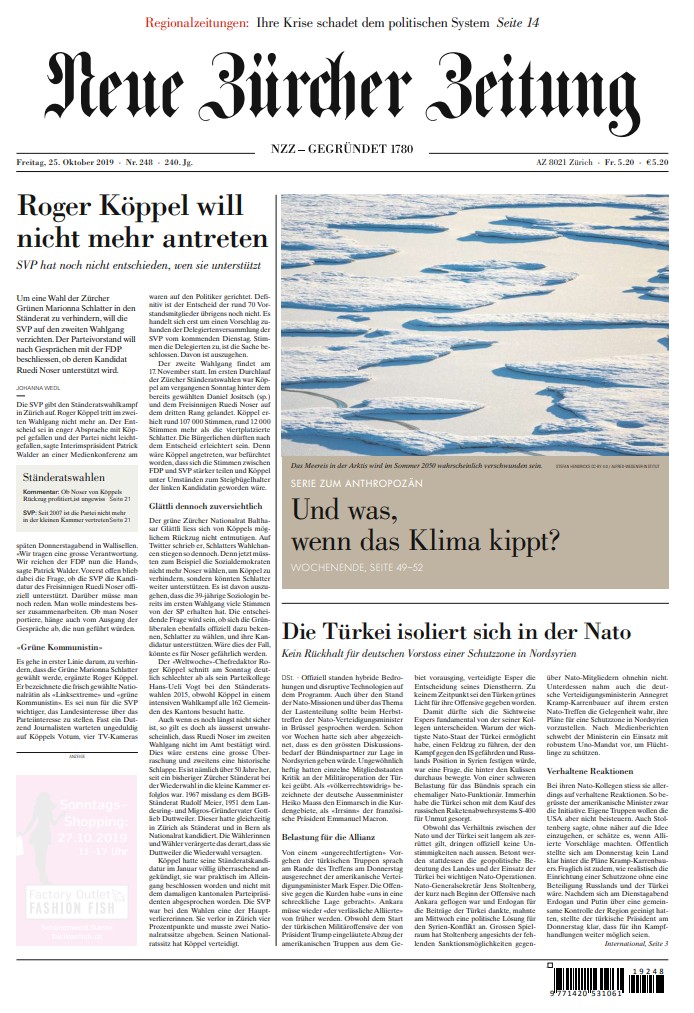 Neue Zürcher Zeitung Neue Zürcher Zeitung