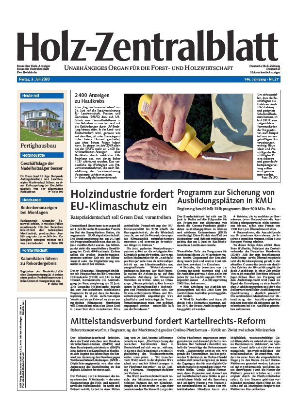 Holz-Zentralblatt Holz-Zentralblatt