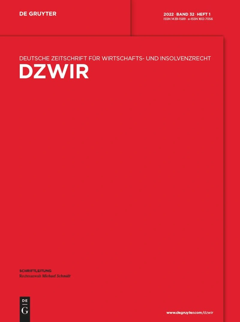 Deutsche Zeitschrift für Wirtschafts- und Insolvenzrecht DZWIR