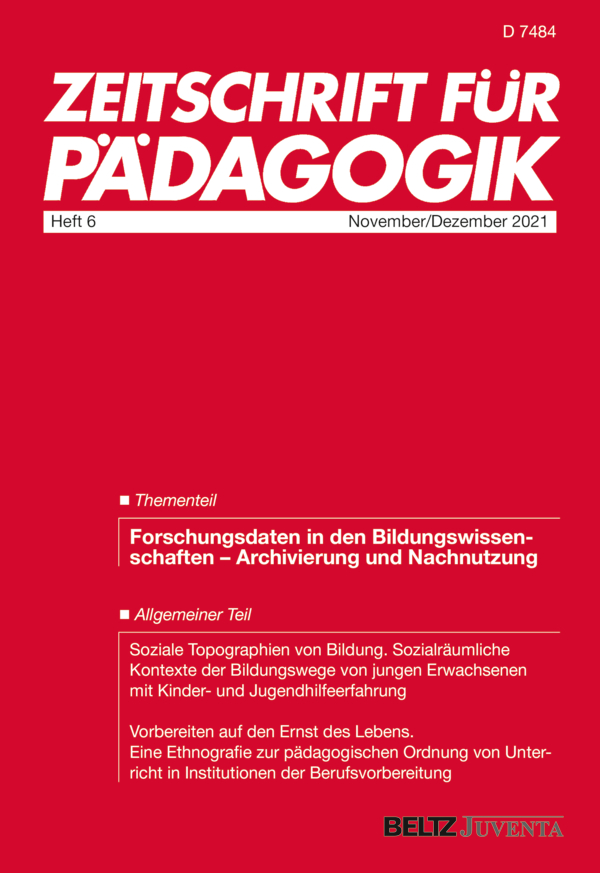 Zeitschrift für Pädagogik Studentenabo