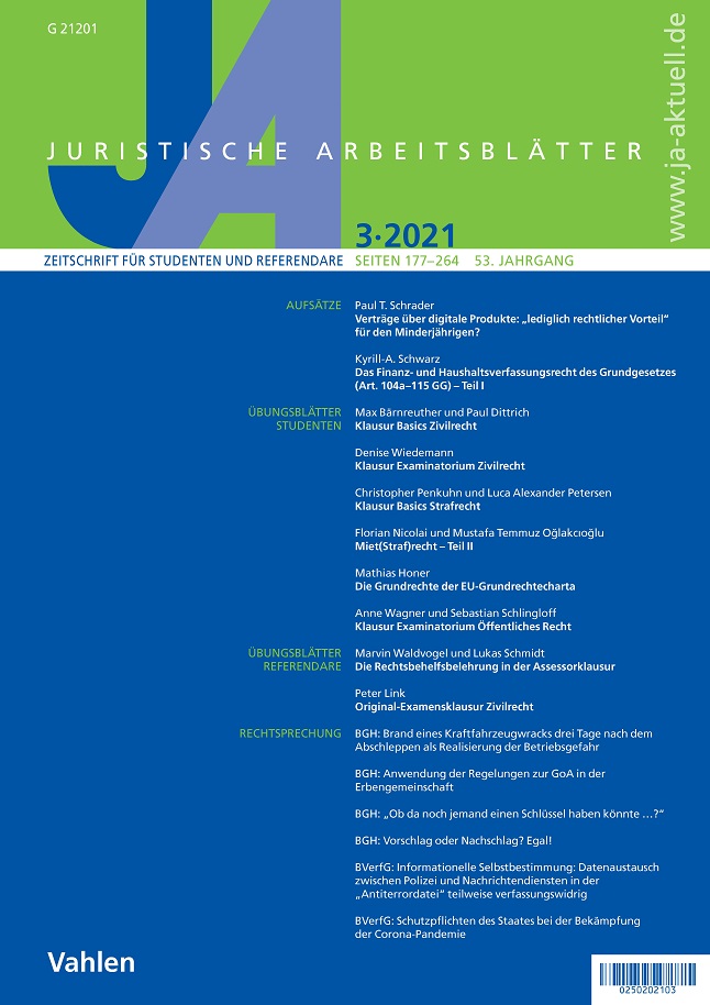JA Juristische Arbeitsblätter mit JADirekt - die Datenbank inklusive JA Juristische Arbeitsblätter mit JADirekt - die Datenbank inklusive